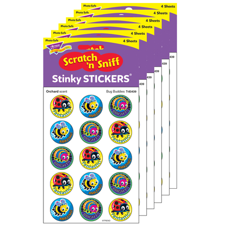 TREND ENTERPRISES Bug Buddies/Orchard Stinky Stickers®, PK360 T83439